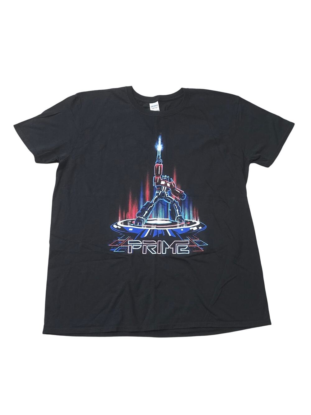 Red White & Blue Optimus Prime Transformers Short Sleeve T-Shirt Graphic Tee
